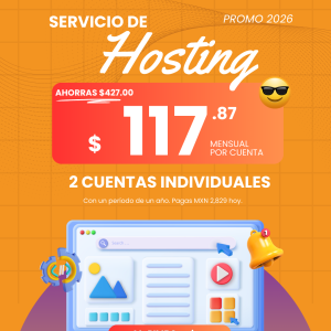 Renovación Hosting Anual **Dos cuentas**