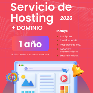 HOSTING + DOMINIO *UNA CUENTA*